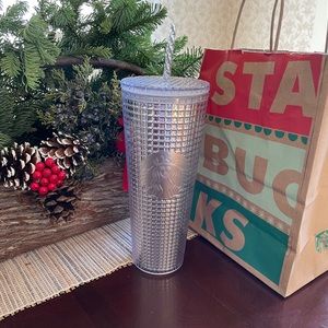 Starbucks Holiday 2020 Silver Tumbler 24oz